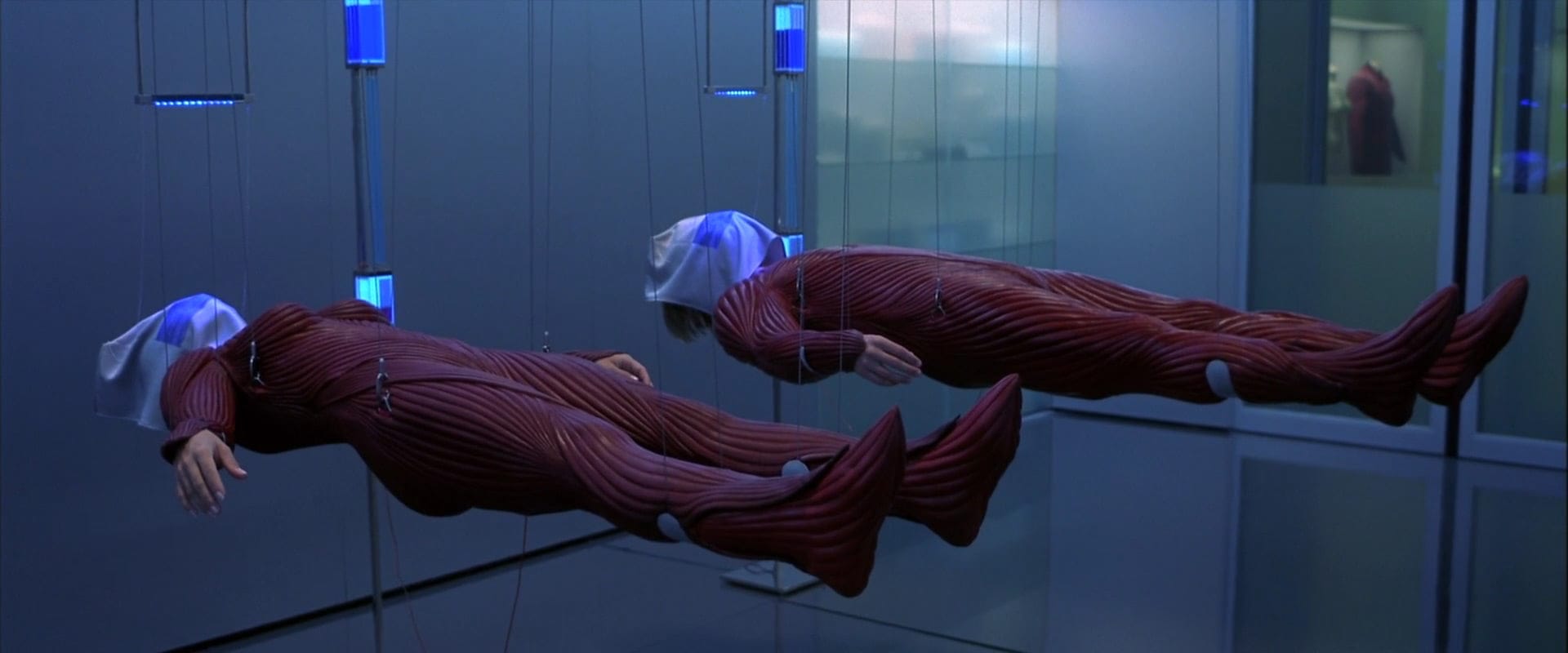 Red molded costume from The Cell designed by Eiko Ishioka