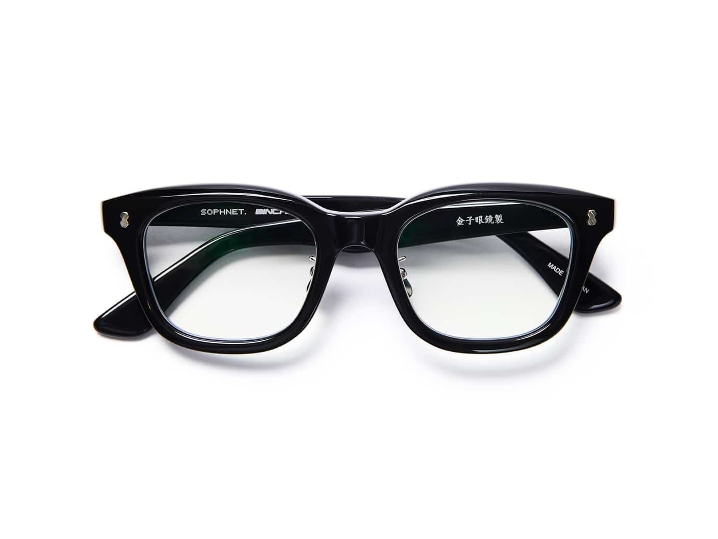 sophnet. binchotan square glasses