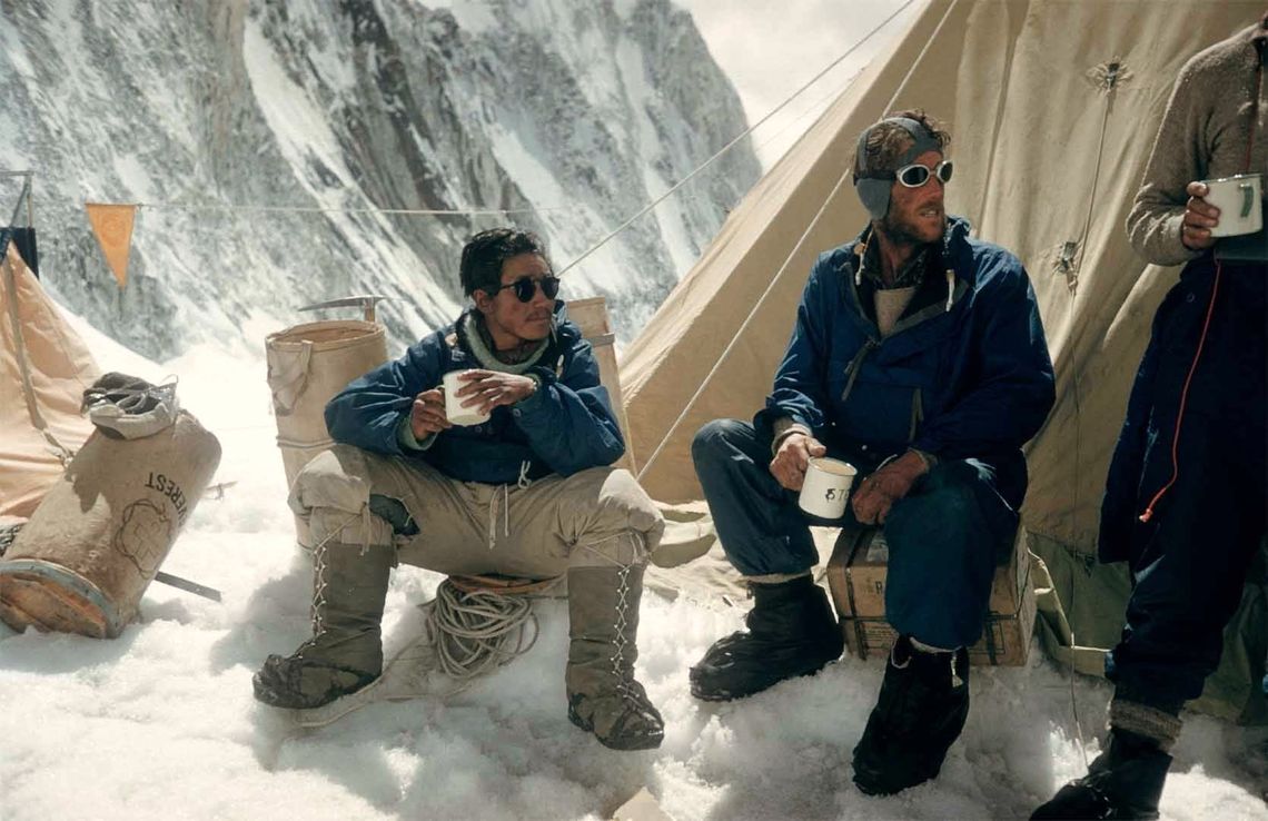 Sherpa Tenzing Norgay and Sir Edmund Hilary